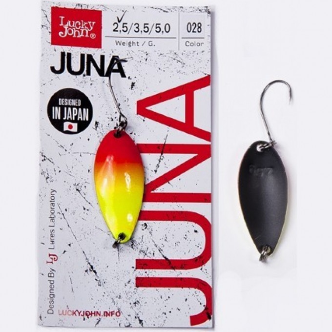 Блесна колеблющаяся LUCKY JOHN JUNA 2,5 г, цвет 028 LJJU25-028