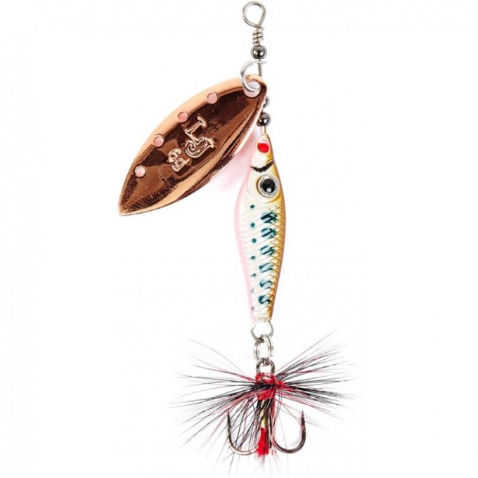 Блесна вращающаяся LUCKY JOHN TRIAN BLADE LONG 6 г, цвет 006 LJTBL6-006