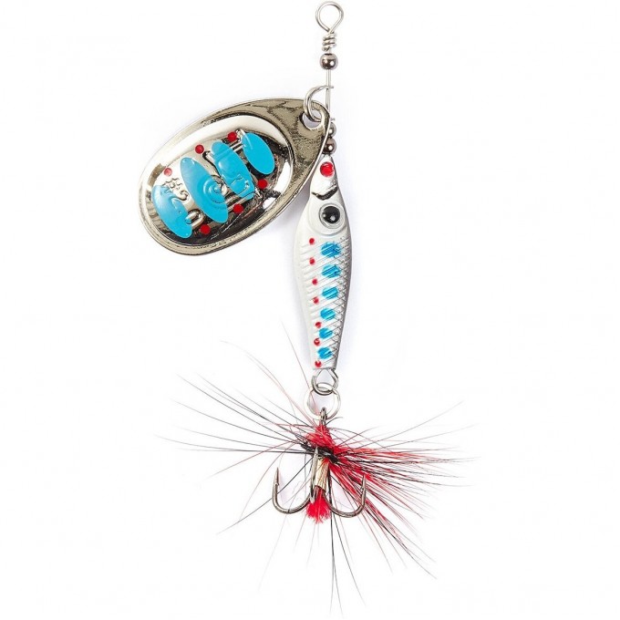 Блесна вращающаяся LUCKY JOHN TRIAN BLADE ROUND 6 г, цвет 003 LJTBR6-003