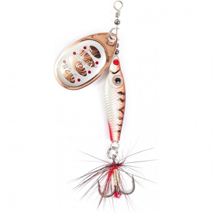 Блесна вращающаяся LUCKY JOHN TRIAN BLADE ROUND 6 г, цвет 007 LJTBR6-007