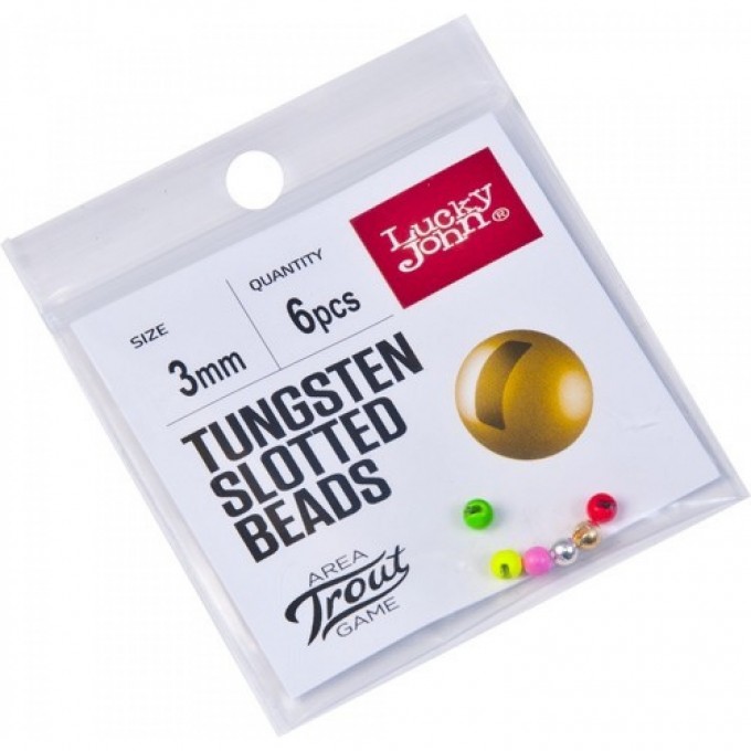 Головки LUCKY JOHN AREA TROUT GAME вольфрам 3мм MIX1 6шт. LJTATGB030-MIX1