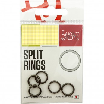 Кольца заводные LUCKY JOHN PRO SERIES SPLIT RINGS 09.2Мм/10Кг 5Шт.
