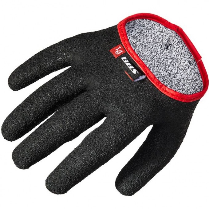 Перчатки LUCKY JOHN BBS обрезиненные для захвата рыбы LJBBS-FGR