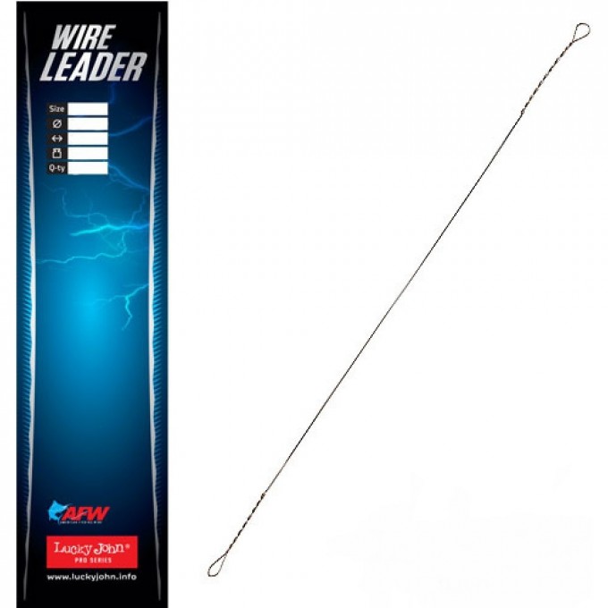 Поводки "Струна" LUCKY JOHN диаметр 0.13Мм/17Кг/15См 8Шт. LJP6617-015