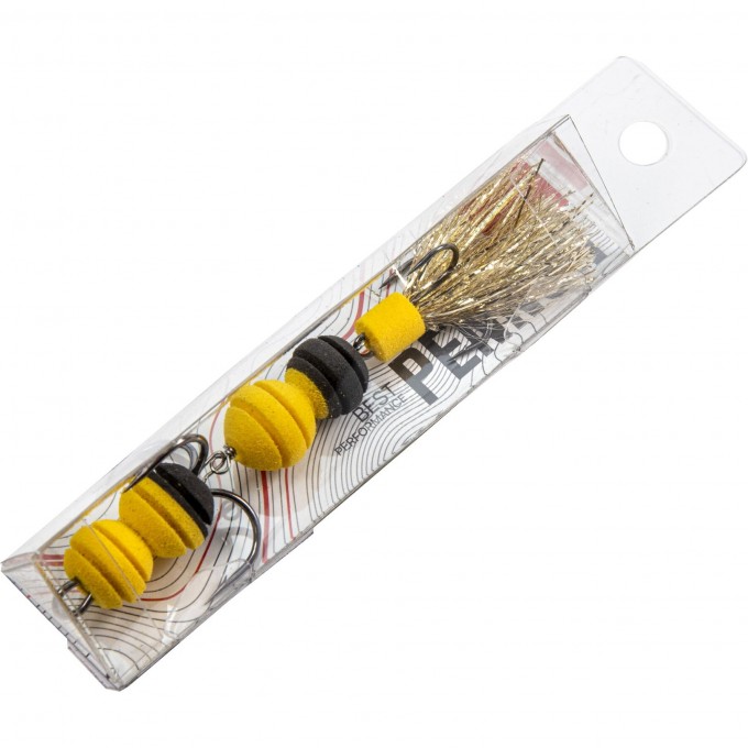 Приманка джиговая LUCKY JOHN PENNON ROLLERWORM желтый/черный в блистере FB3008474