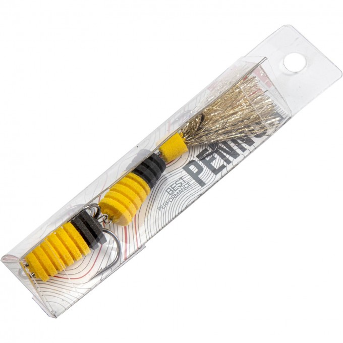 Приманка джиговая LUCKY JOHN PENNON SLOTWORM желтый/черный в блистере FB3008476