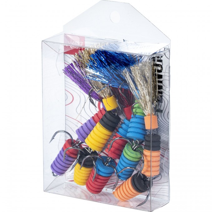 Приманка джиговая LUCKY JOHN PENNON SLOTWORM MIX2 5шт. LJPB004-02