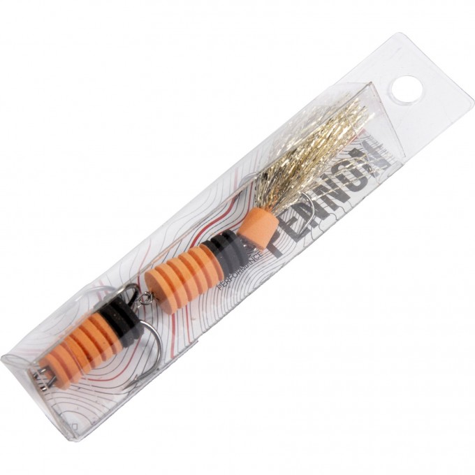 Приманка джиговая LUCKY JOHN PENNON SLOTWORM оранжевый/черный в блистере FB3008479