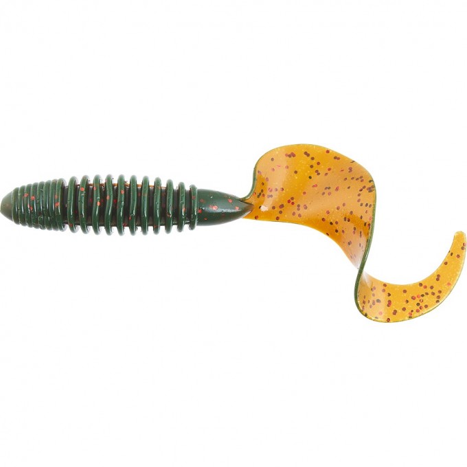 Твистеры съедобные искусственные LUCKY JOHN PRO SERIES CRUSHER GRUB 4.5 in (114 мм), цвет 085, 4шт 140158-085