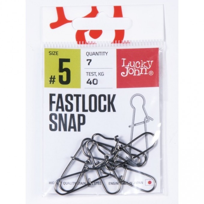 Вертлюги с застежкой LUCKY JOHN PRO SERIES ROLLING SWIVEL FASTLOCK 004 7Шт. LJP5101-004