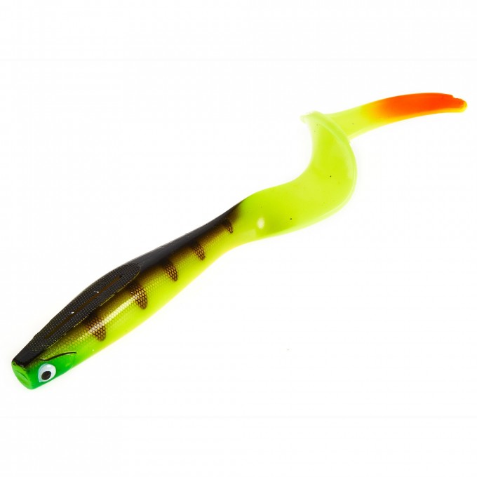 Виброхвост LUCKY JOHN 3D SERIES KUBIRA FIRE TAIL 7" (17,5 см), цвет PG30 1шт. 140436-PG30