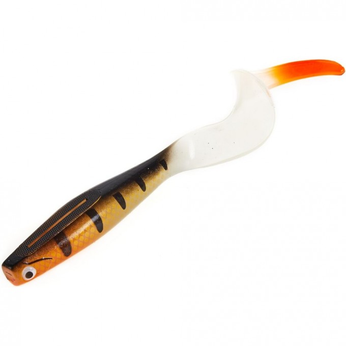 Виброхвост LUCKY JOHN 3D SERIES KUBIRA FIRE TAIL 9" (22,8 см), цвет PG36 1шт. 140437-PG36