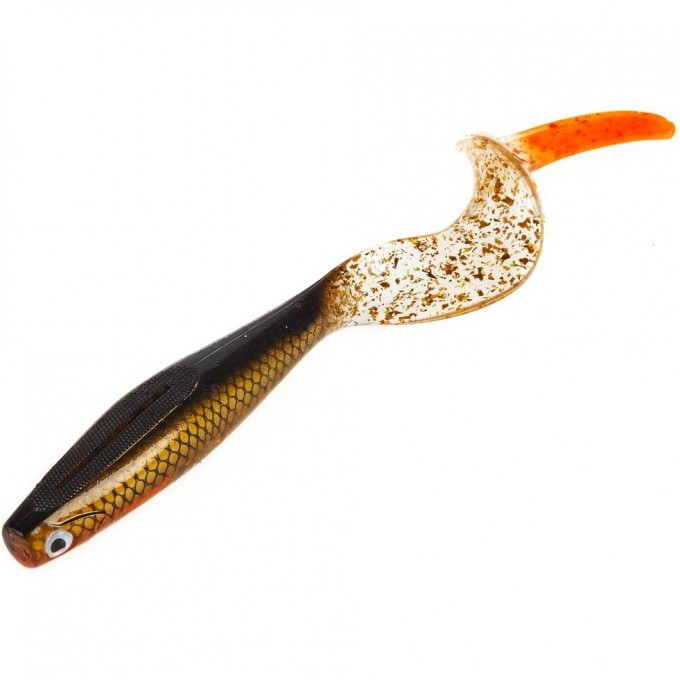 Виброхвост LUCKY JOHN 3D SERIES KUBIRA FIRE TAIL 9" (22,8 см), цвет PG42 1шт. 140437-PG42