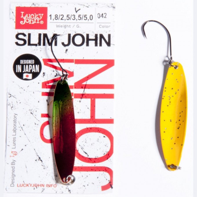 Блесна колеблющаяся LUCKY JOHN SLIM JOHN 2,5 г, цвет 042 LJSJ25-042