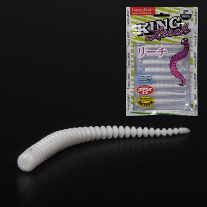 Слаги съедобные искусственные LUCKY JOHN PRO SERIES KING LEECH 2in (5 см), цвет 033, 9шт. 140152-033