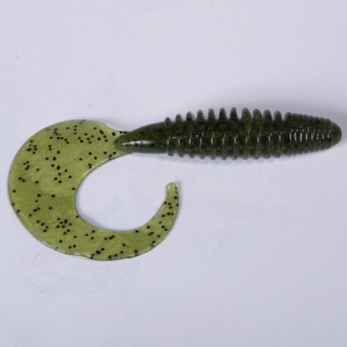 Твистеры съедобные искусственные LUCKY JOHN PRO SERIES CRUSHER GRUB 3.9 in (99 мм), цвет pa01, 5 шт 140157-PA01